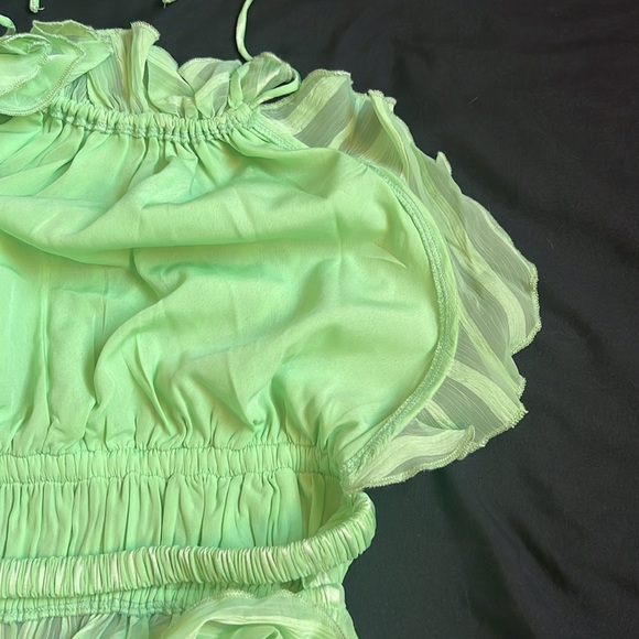 ASOS Design Lime Green Backless Halter Top   Size 6 - Picture 8 of 8